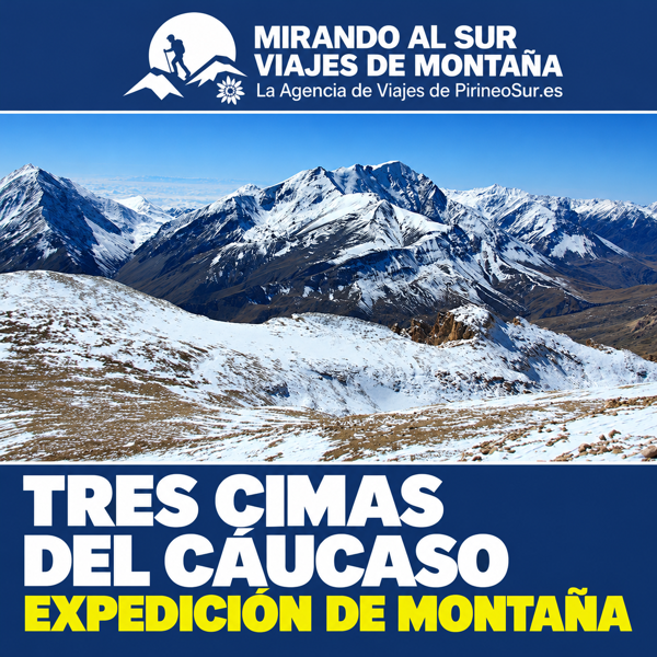 Three Caucasus peaks: Bazarduzu, Aragats and Kazbek