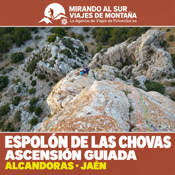 Guided Espolón de las Chovas climb in Jaén